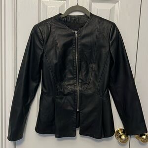 Zara Woman Sz XS Faux Leather Jacket